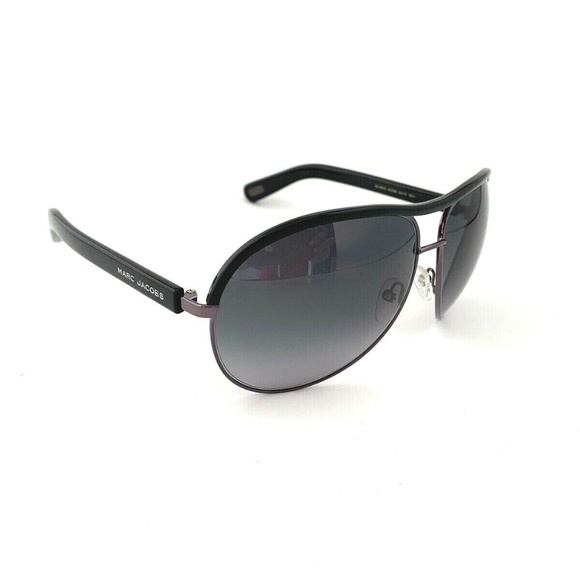 New Marc Jacobs Sunglasses Unisex Black Aviator - Picture 5 of 8